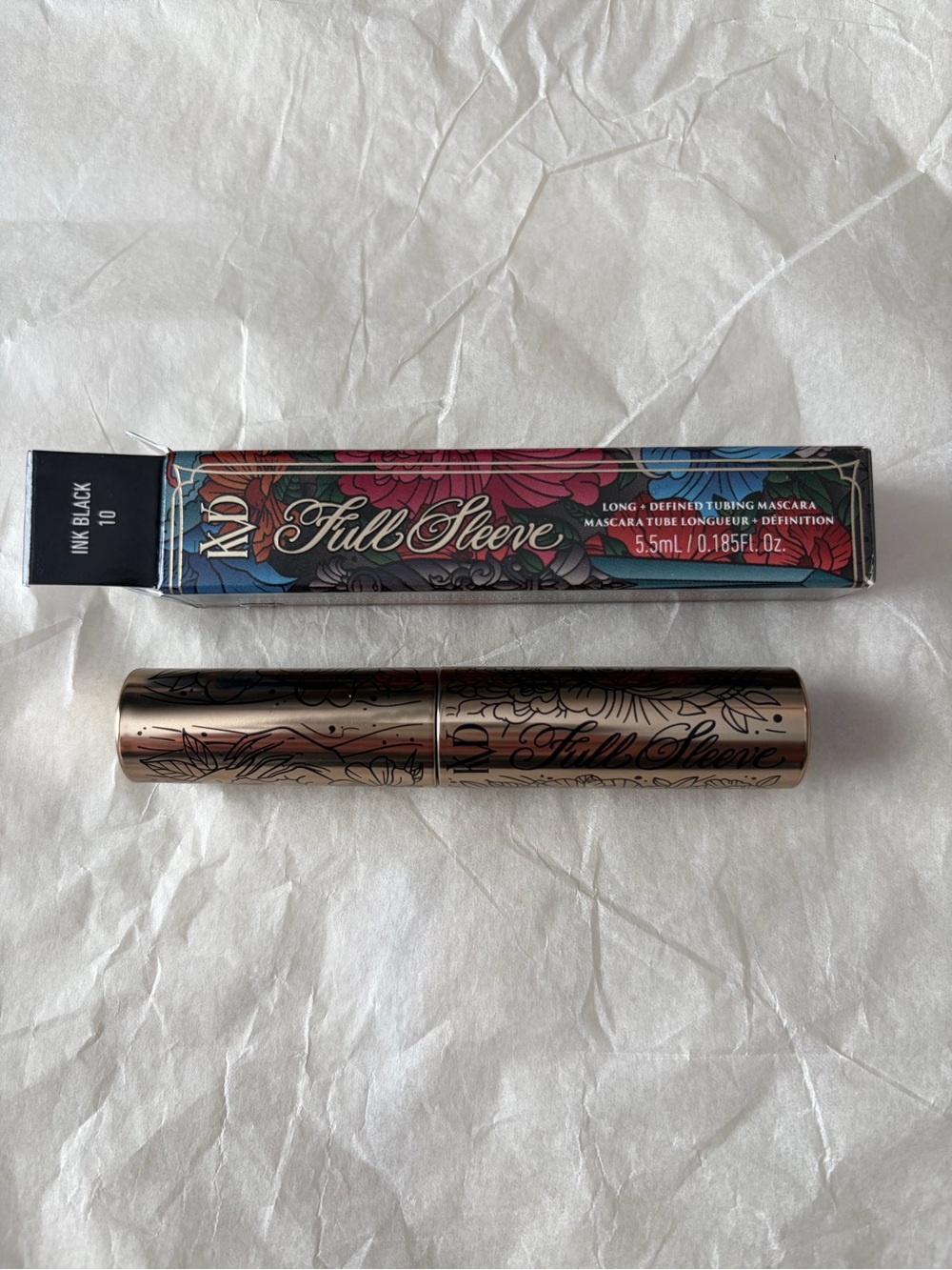 KVD Beauty Full Sleeve Tubing Mascara Ink Black 10 Mini 0.185 oz